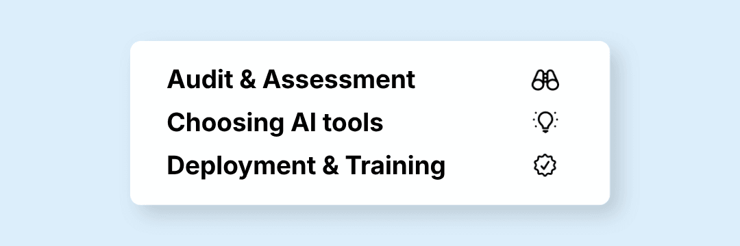 Illustration of AI strategic consulting