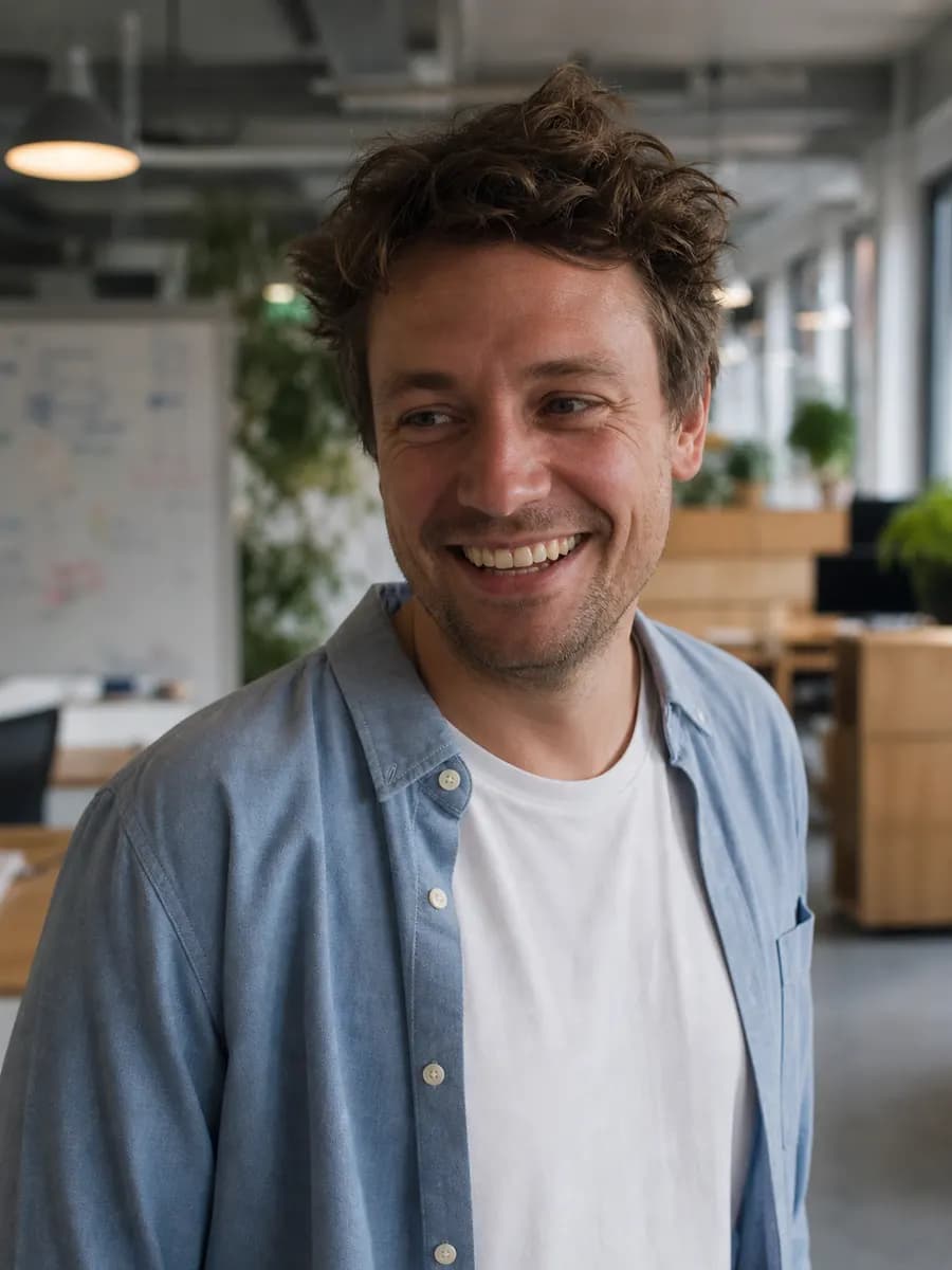 AI-generated portrait representing Charles, Kirako's business development agent